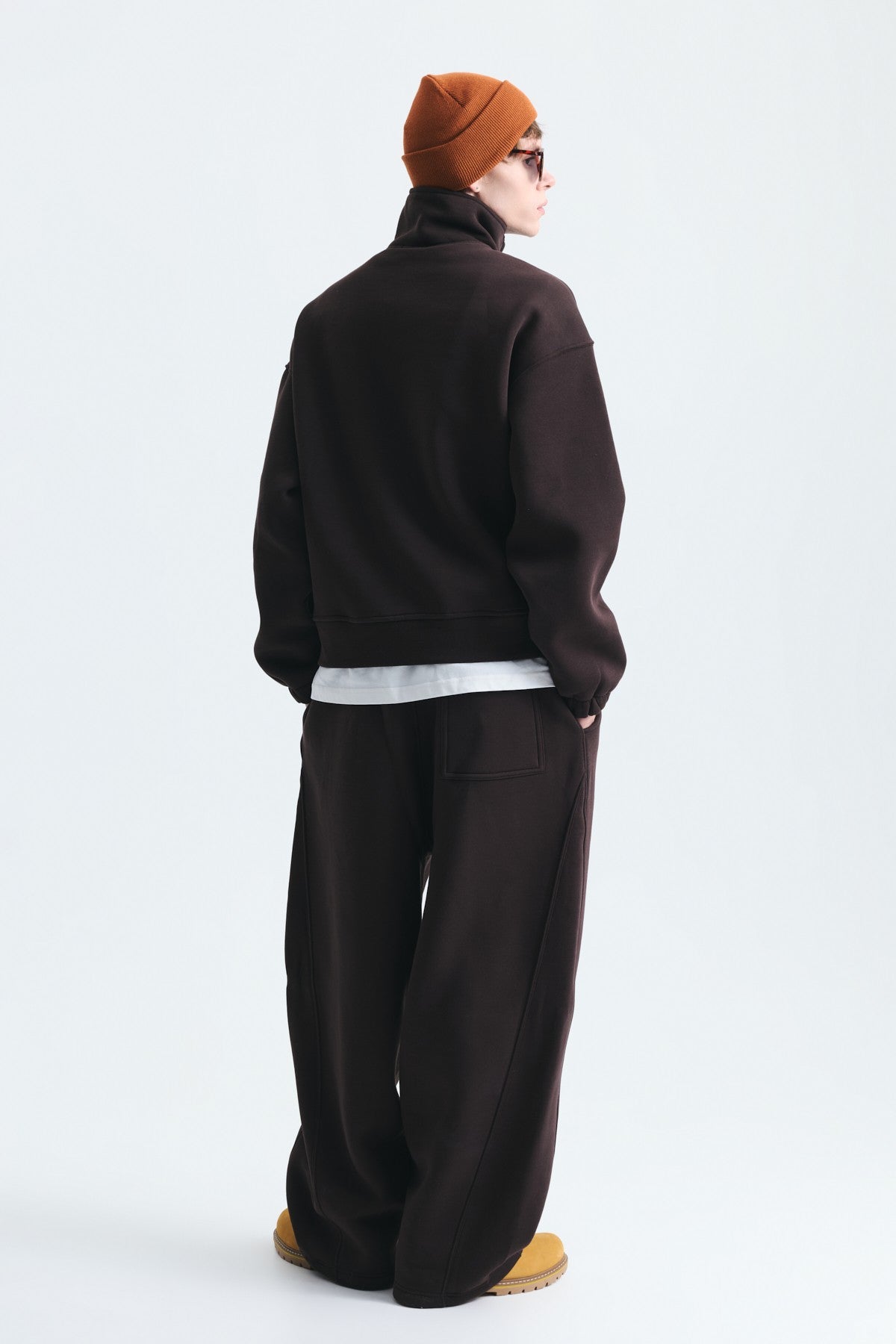 Half-Zip Barrel-Fit Sweatsuit Set