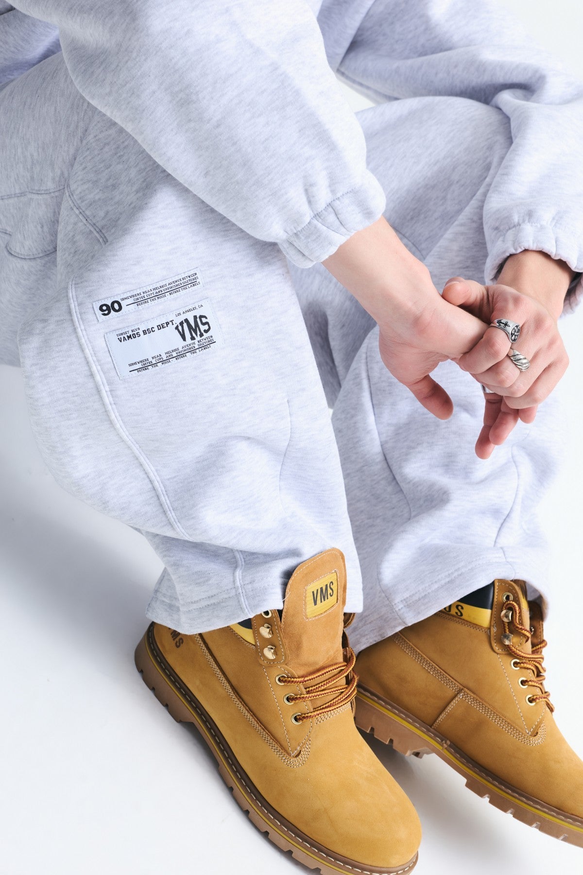 Half-Zip Barrel-Fit Sweatsuit Set