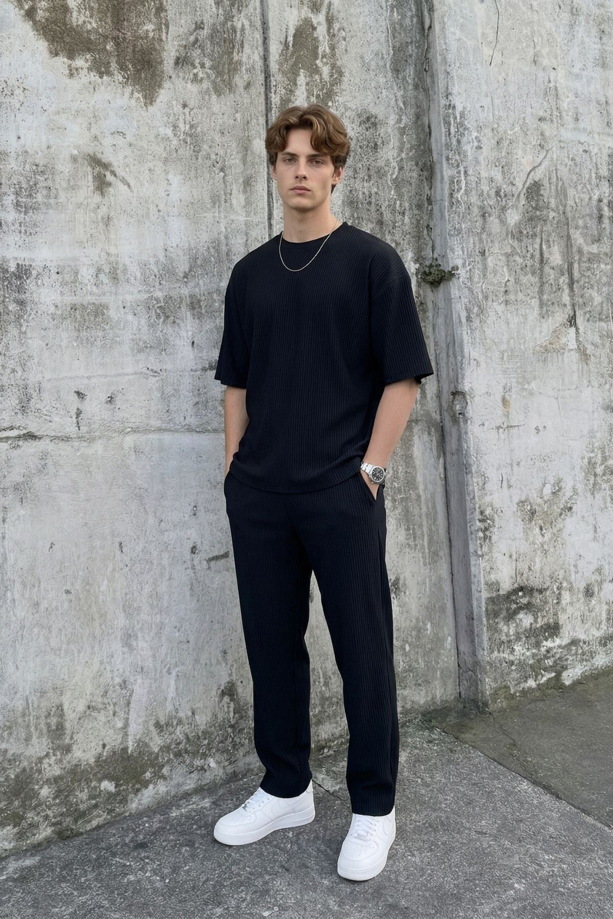 Drawstring Baggy-Fit Pants