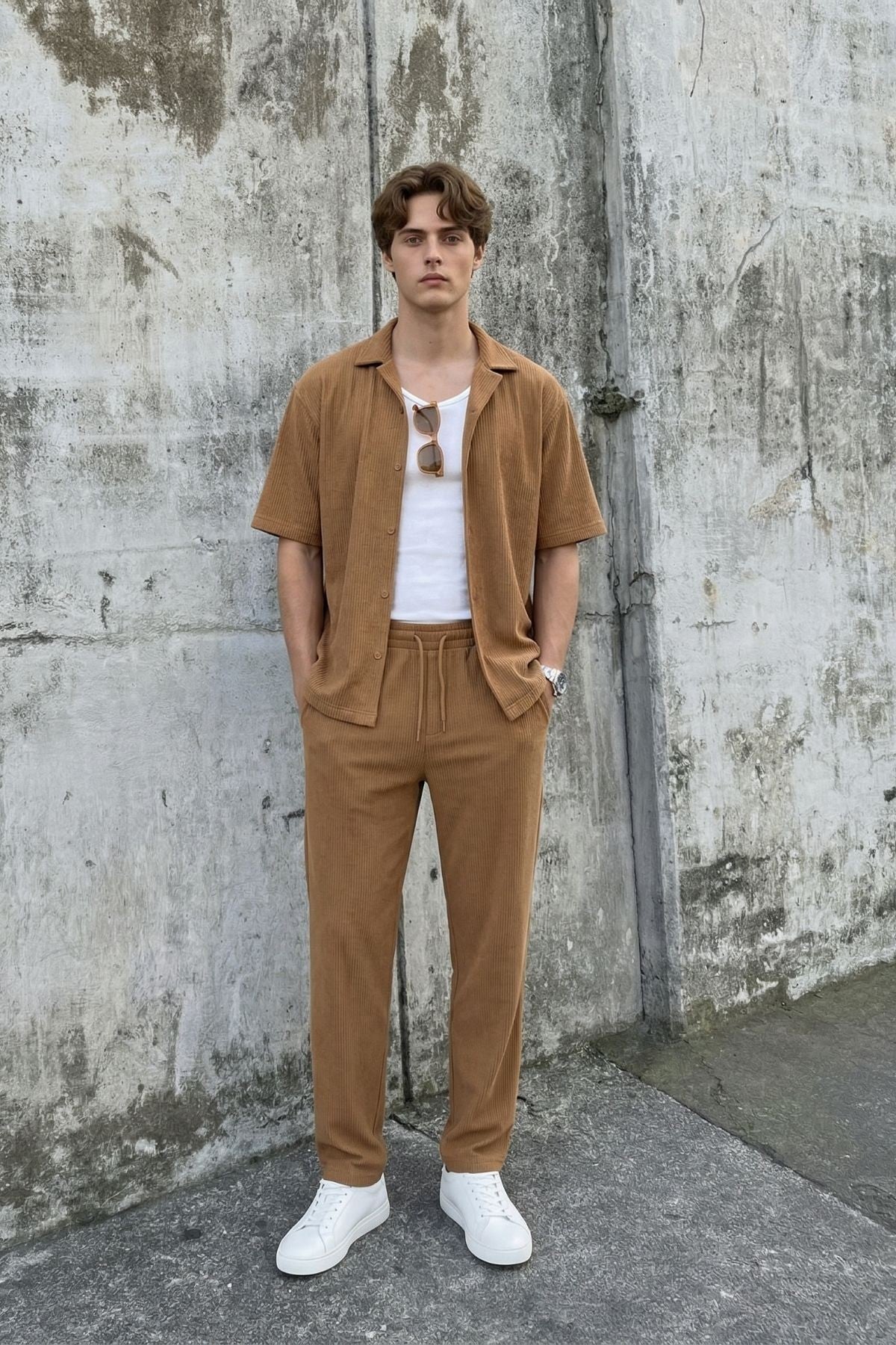 Drawstring Baggy-Fit Pants